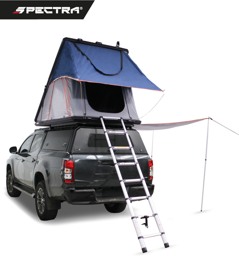 Tienda de campaña overlander ALU2 (Roof Top Tent) Carcasa de aluminio tipo triangulo