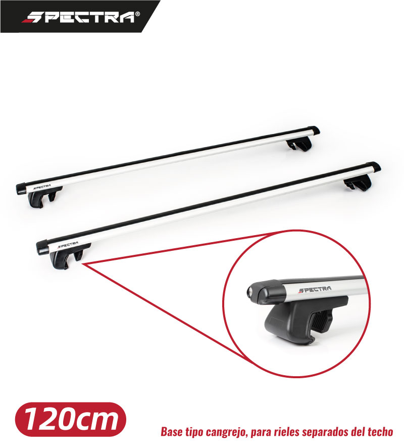 Racks para techo con agarre tipo cangrejo