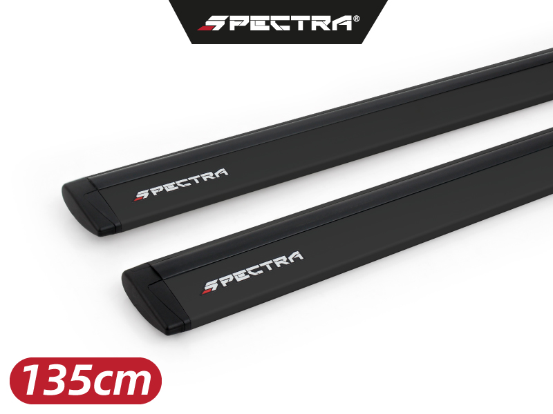 Barras para techo negras tipo wingbar en 135cm (No incluye prensas)