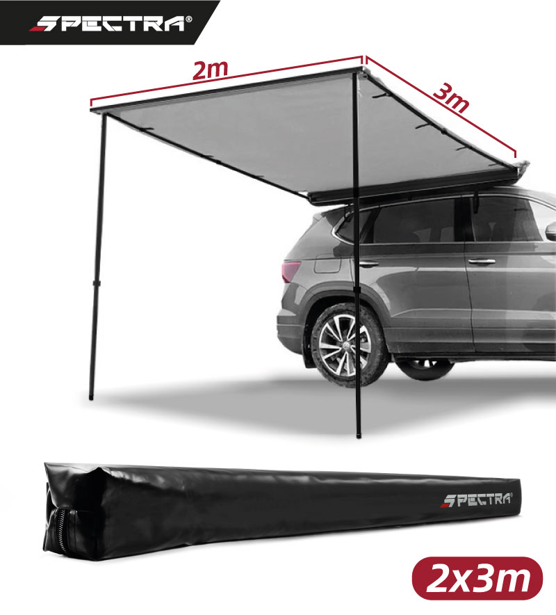 Toldo lateral gris 2x3 metros