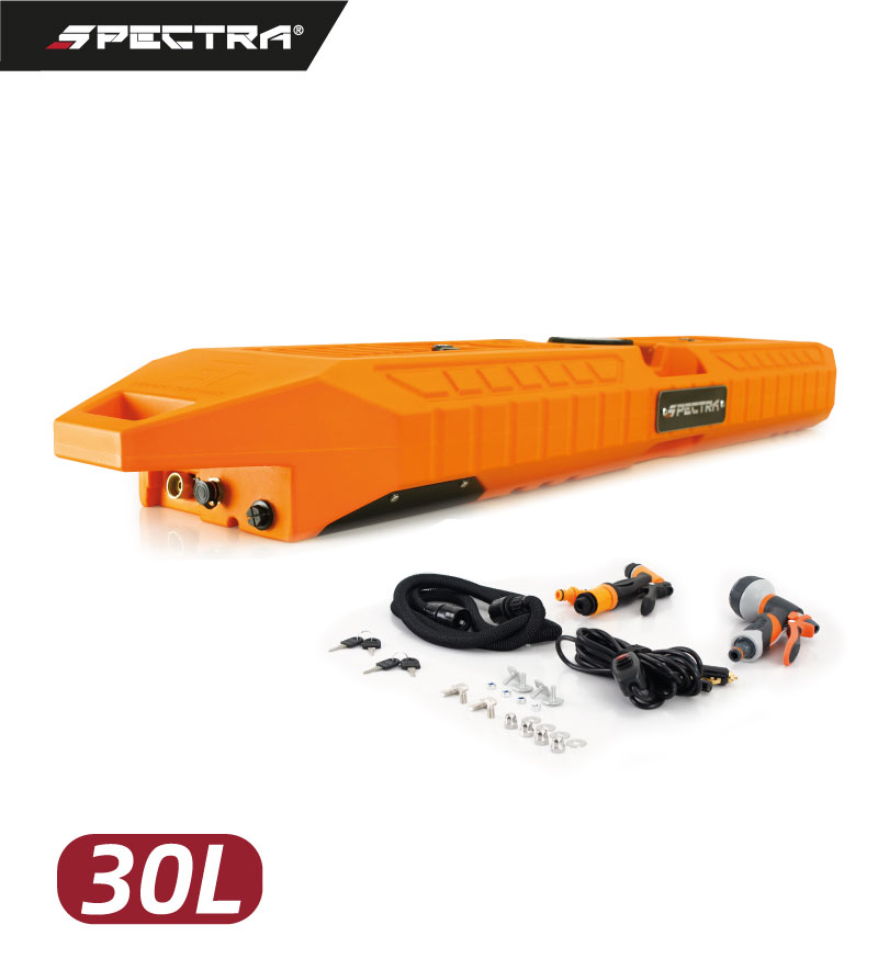 Tanque de agua de 30 litros color naranja